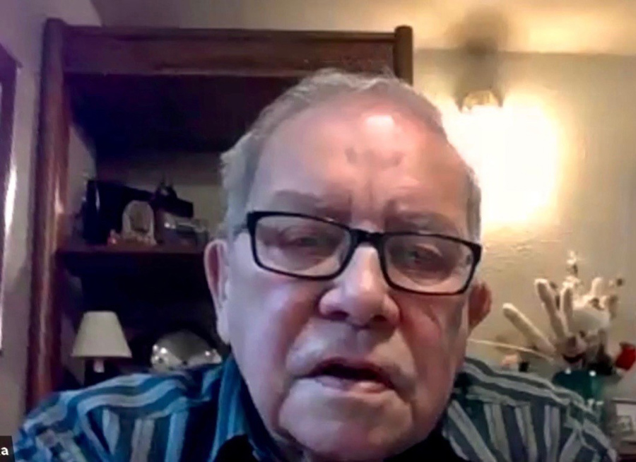 Harold Esmailka on video chat
