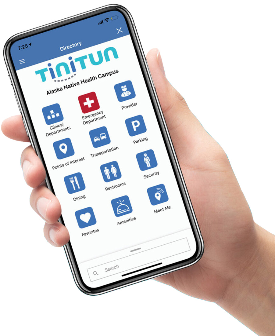 a hand holding a smarthphone with the Tinitun app open