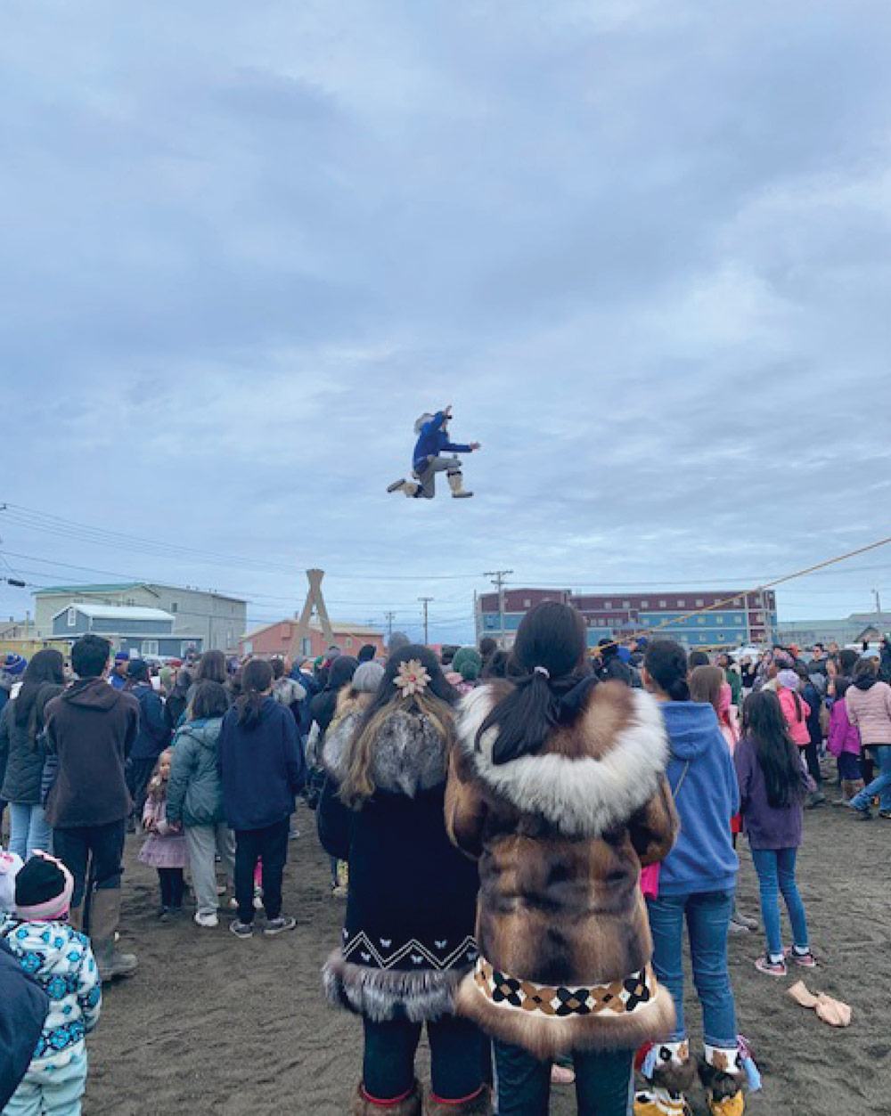 people at the Nalukataq whaling festival